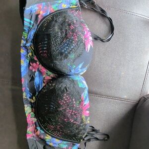 Cacique Black, Blue, Pink Convertible Bra